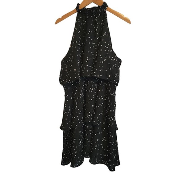 Mudpie -Pacey Star Galaxy Ruffle Flounce Dress - size large- NWOT - Picture 2 of 11